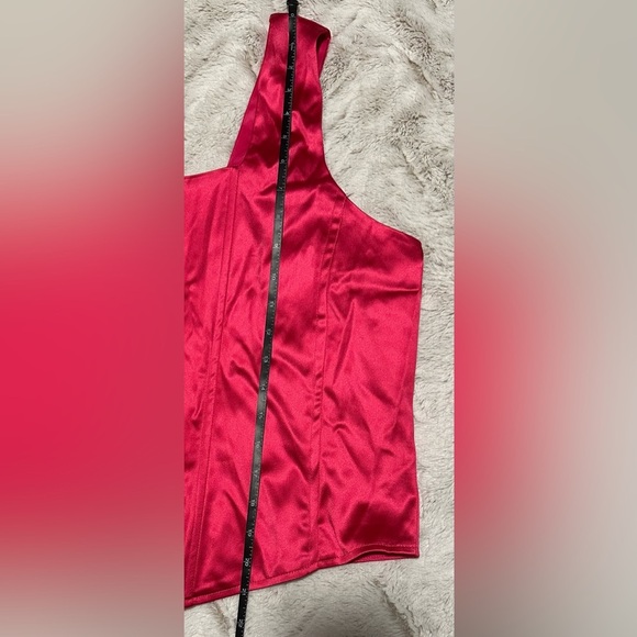 Torrid Hot Pink Satin Sleeveless Corset Top - Picture 12 of 14